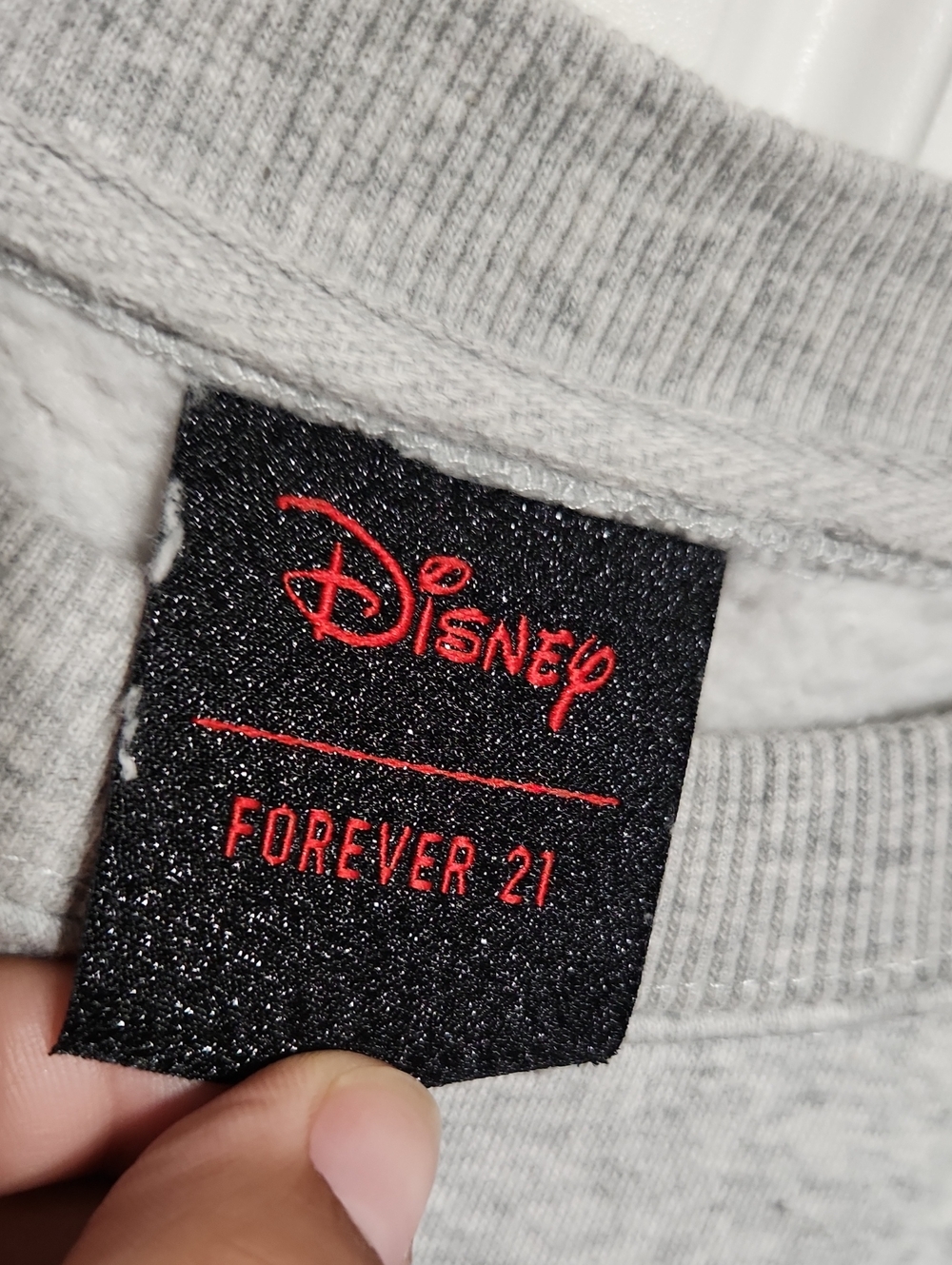Donald Duck Embroidered Grey Crewneck Sweatshirt - Picture 3 of 5